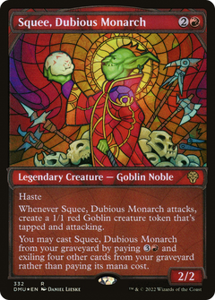 Squee, Dubious Monarch (Textured Foil) (332) [Dominaria United] foil - Deck Out Gaming