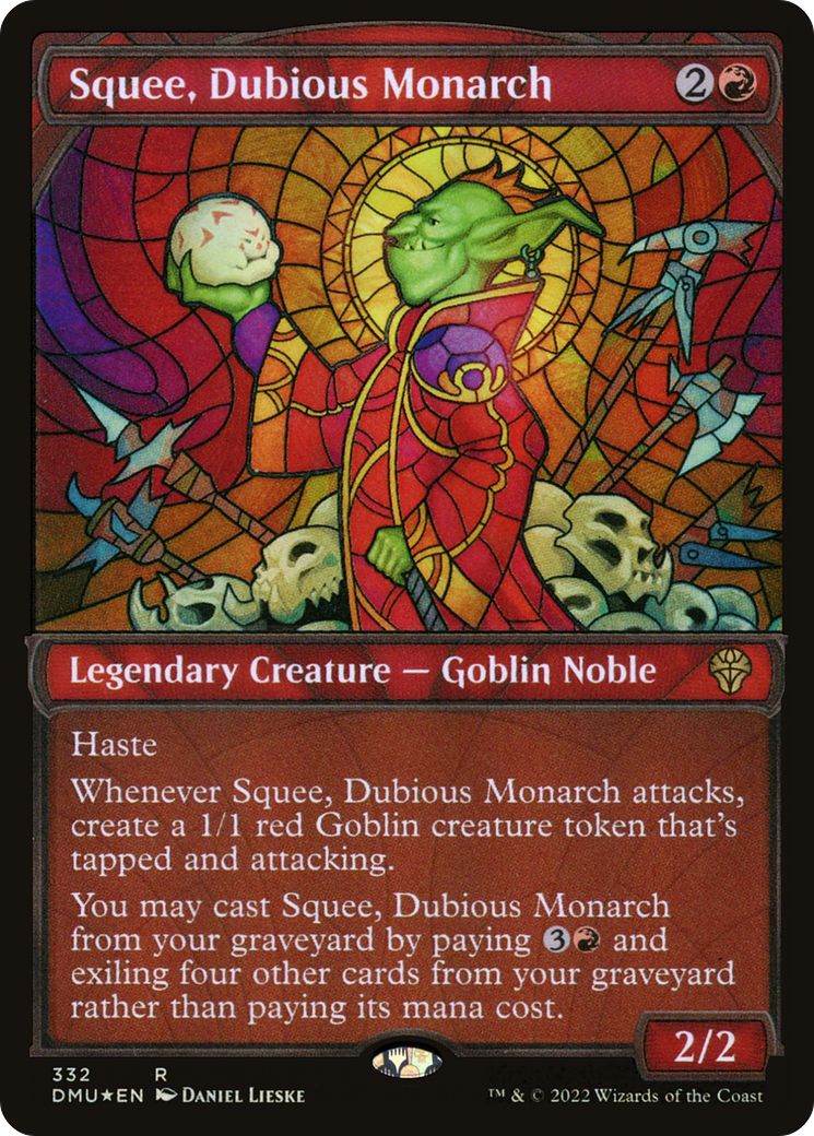 Squee, Dubious Monarch (Textured Foil) (332) [Dominaria United] foil - Deck Out Gaming