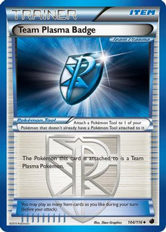 Team Plasma Badge (Team Plasma) (104) [Plasma Freeze] Reverse Holofoil - Deck Out Gaming