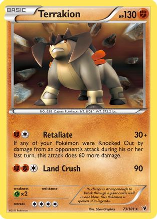 Terrakion (73) [Noble Victories] Reverse Holofoil - Deck Out Gaming