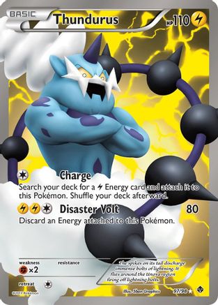 Thundurus (97 Full Art) (97) [Emerging Powers] Holofoil - Deck Out Gaming