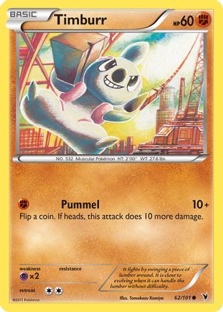 Timburr (62) [Noble Victories] Reverse Holofoil - Deck Out Gaming