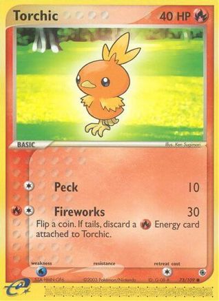 Torchic - 73/109 (73) [Ruby and Sapphire] - Deck Out Gaming