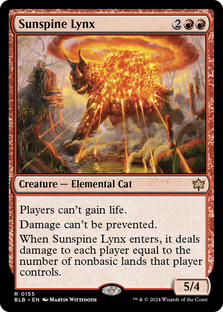 Sunspine Lynx (155) [Bloomburrow] - Deck Out Gaming