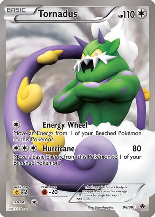 Tornadus (98 Full Art) (98) [Emerging Powers] Holofoil - Deck Out Gaming