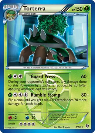 Torterra (Team Plasma) (3) [Plasma Storm] - Deck Out Gaming