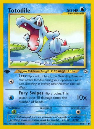 Totodile (81) [Neo Genesis] 1st Edition - Deck Out Gaming