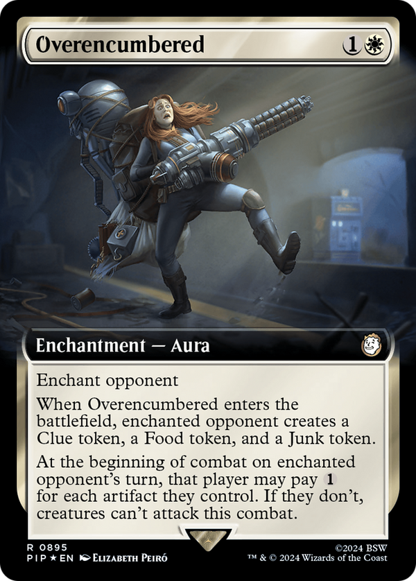 Overencumbered (Extended Art) (Surge Foil) (895) [Fallout] foil - Deck Out Gaming