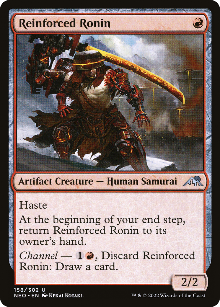 Reinforced Ronin (158) [Kamigawa: Neon Dynasty] - Deck Out Gaming
