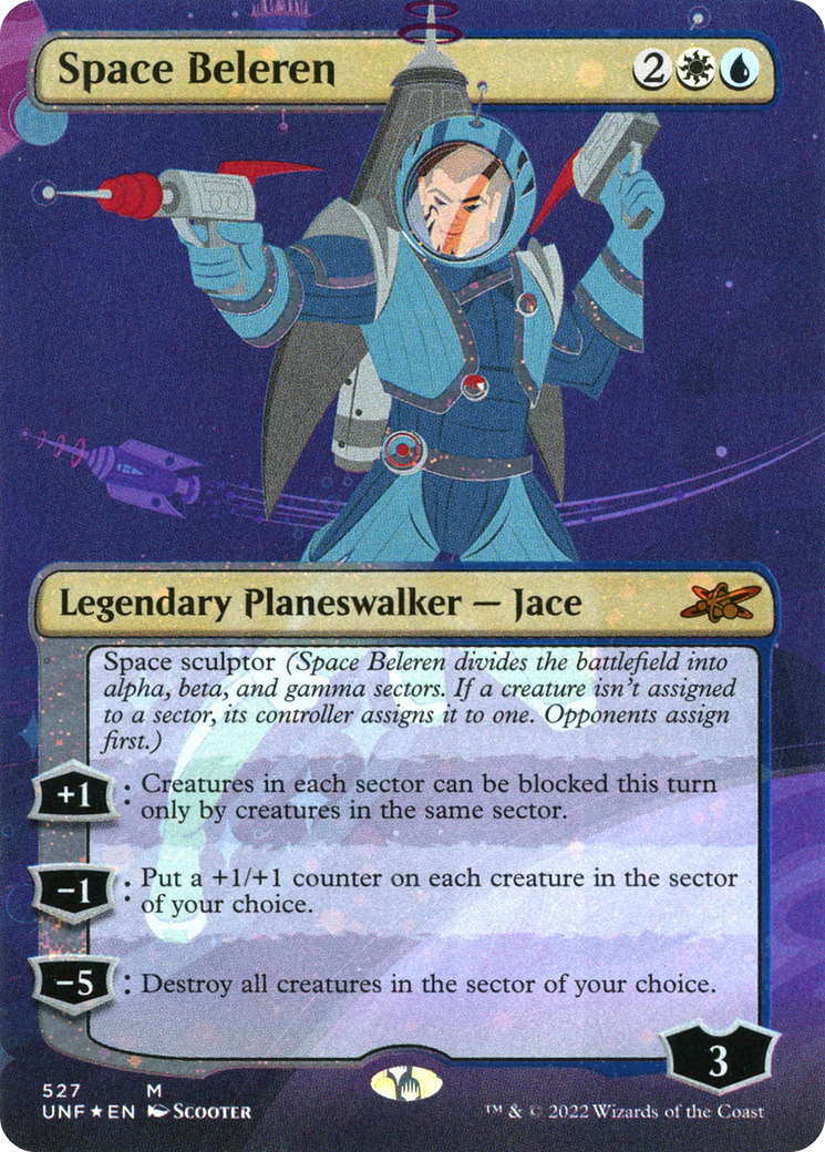 Space Beleren (Borderless) (Galaxy Foil) (527) [Unfinity] foil - Deck Out Gaming