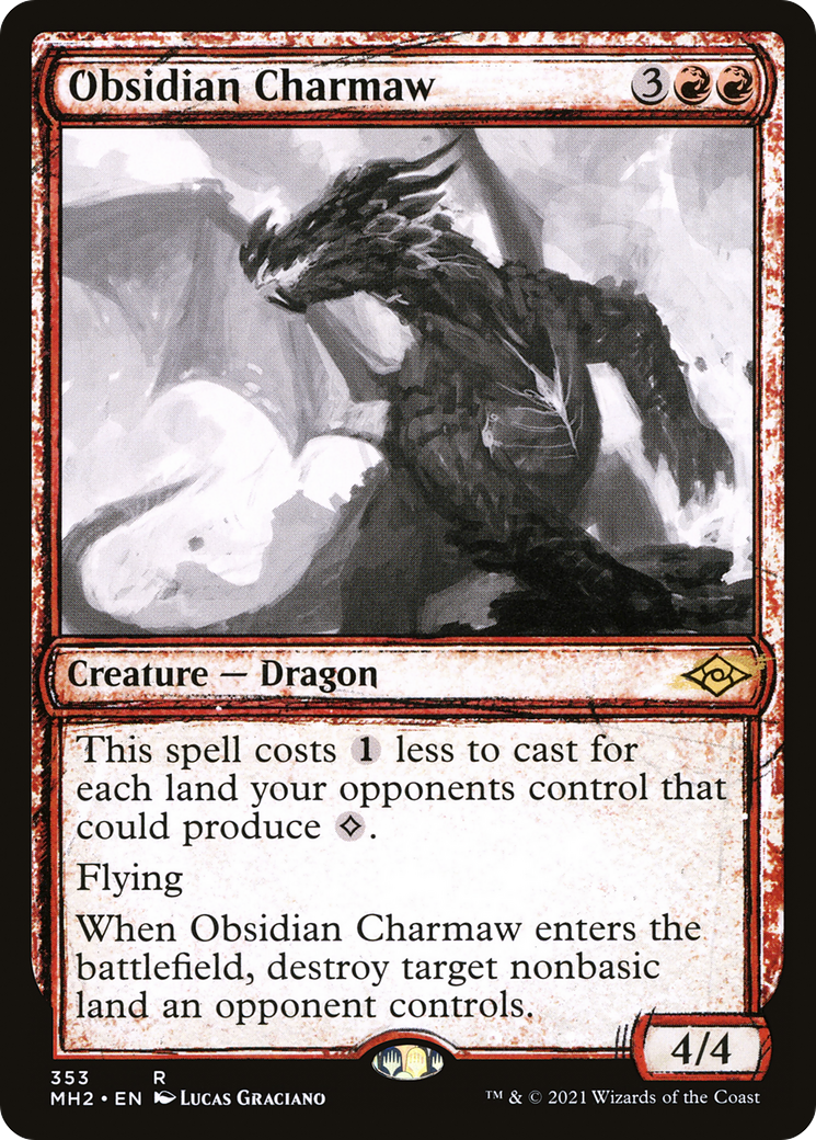 Obsidian Charmaw (Showcase) (353) [Modern Horizons 2] - Deck Out Gaming