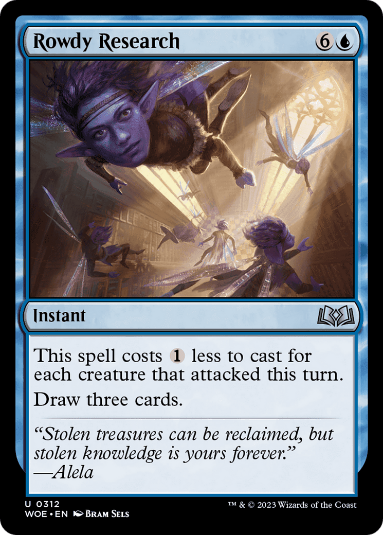 Rowdy Research (312) [Wilds of Eldraine] foil - Deck Out Gaming