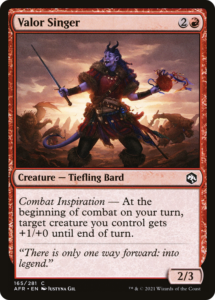 Valor Singer (165) [Adventures in the Forgotten Realms] foil - Deck Out Gaming