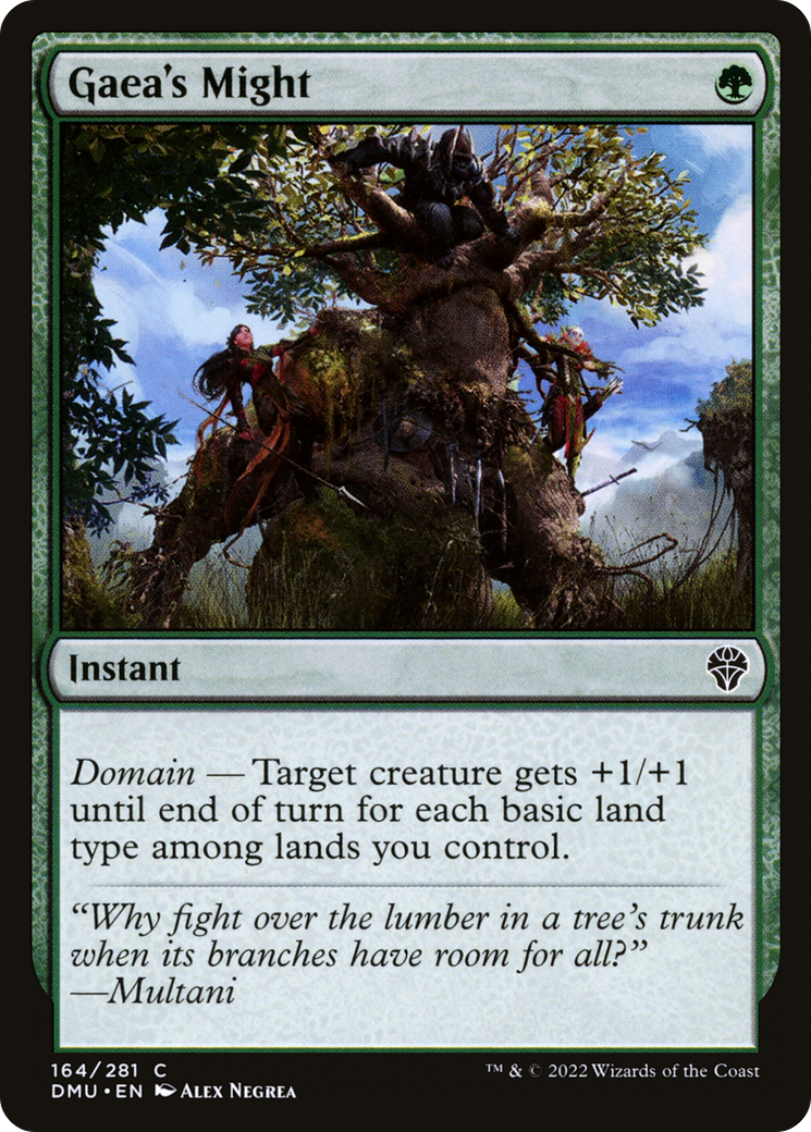 Gaea's Might (164) [Dominaria United] - Deck Out Gaming
