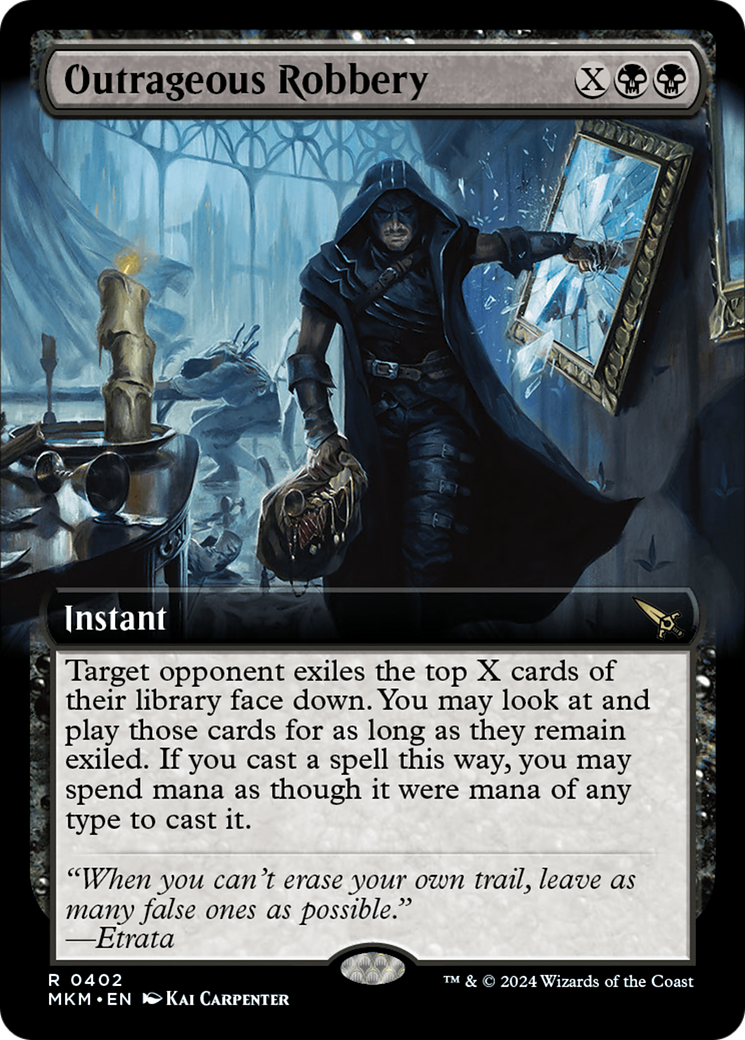 Outrageous Robbery (Extended Art) (402) [Murders at Karlov Manor] foil - Deck Out Gaming