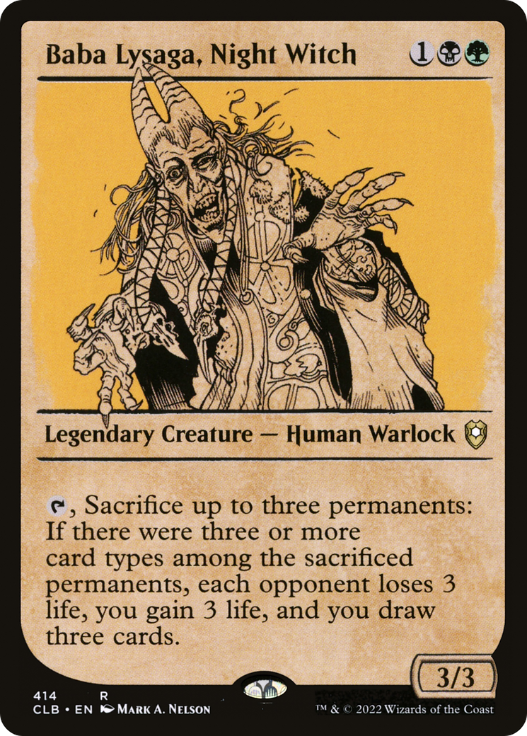 Baba Lysaga, Night Witch (Showcase) (414) [Commander Legends: Battle for Baldur's Gate] foil - Deck Out Gaming