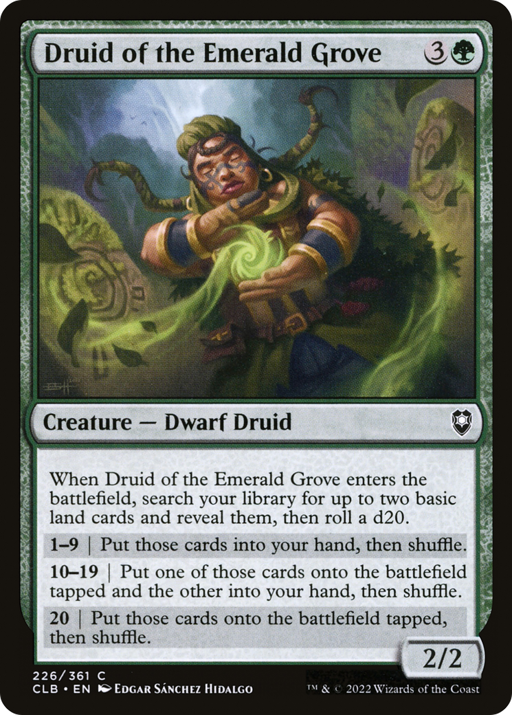 Druid of the Emerald Grove (226) [Commander Legends: Battle for Baldur's Gate] foil - Deck Out Gaming