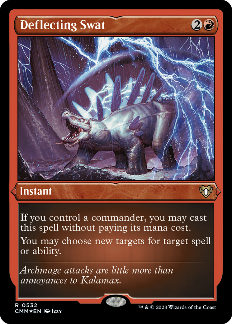 Deflecting Swat (Foil Etched) (532) [Commander Masters] foil - Deck Out Gaming