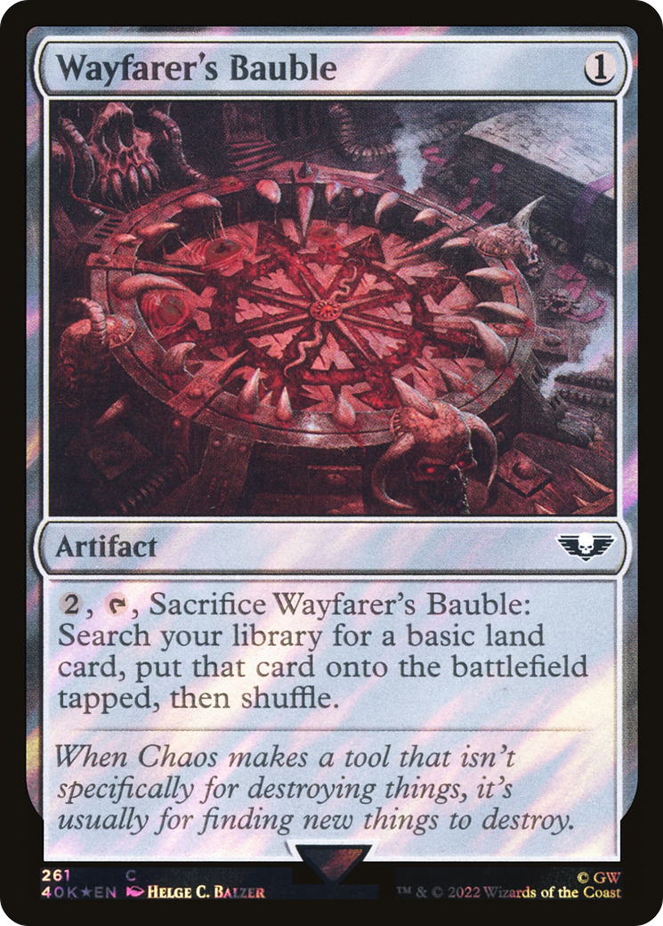 Wayfarer's Bauble (261) (Surge Foil) (261) [Warhammer 40,000 Commander] foil - Deck Out Gaming