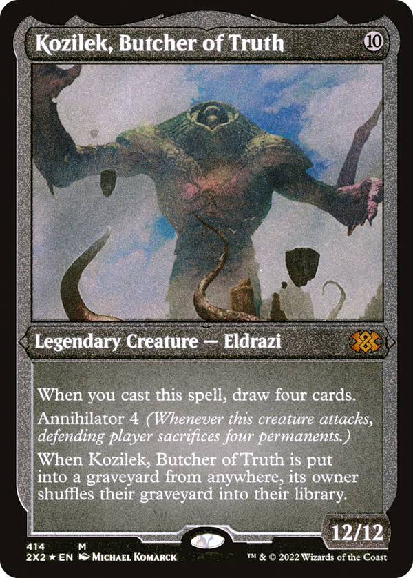 Kozilek, Butcher of Truth (Foil Etched) (414) [Double Masters 2022] foil - Deck Out Gaming