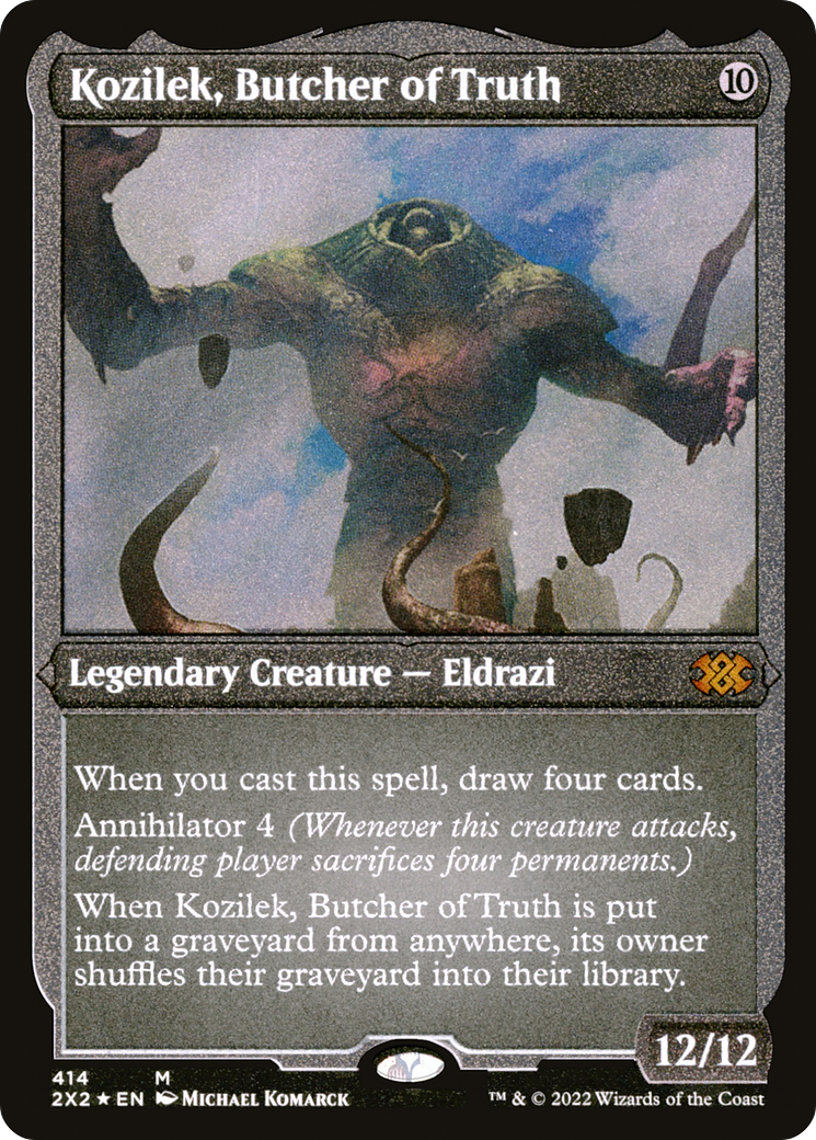 Kozilek, Butcher of Truth (Foil Etched) (414) [Double Masters 2022] foil - Deck Out Gaming