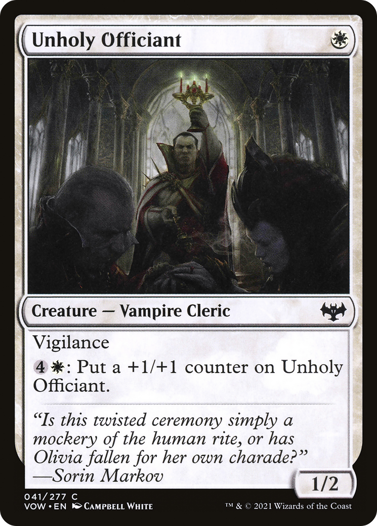 Unholy Officiant (41) [Innistrad: Crimson Vow] - Deck Out Gaming