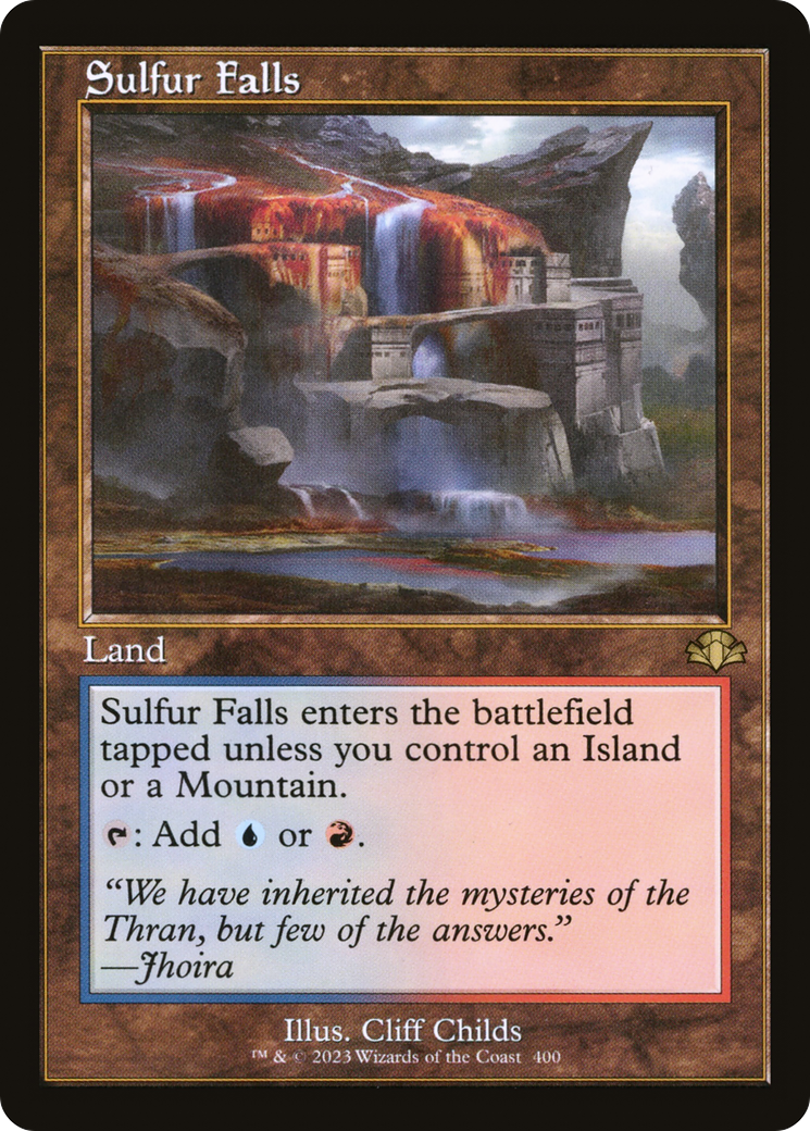 Sulfur Falls (Retro Frame) (400) [Dominaria Remastered] - Deck Out Gaming