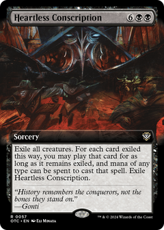 Heartless Conscription (Extended Art) (57) [Outlaws of Thunder Junction Commander] - Deck Out Gaming