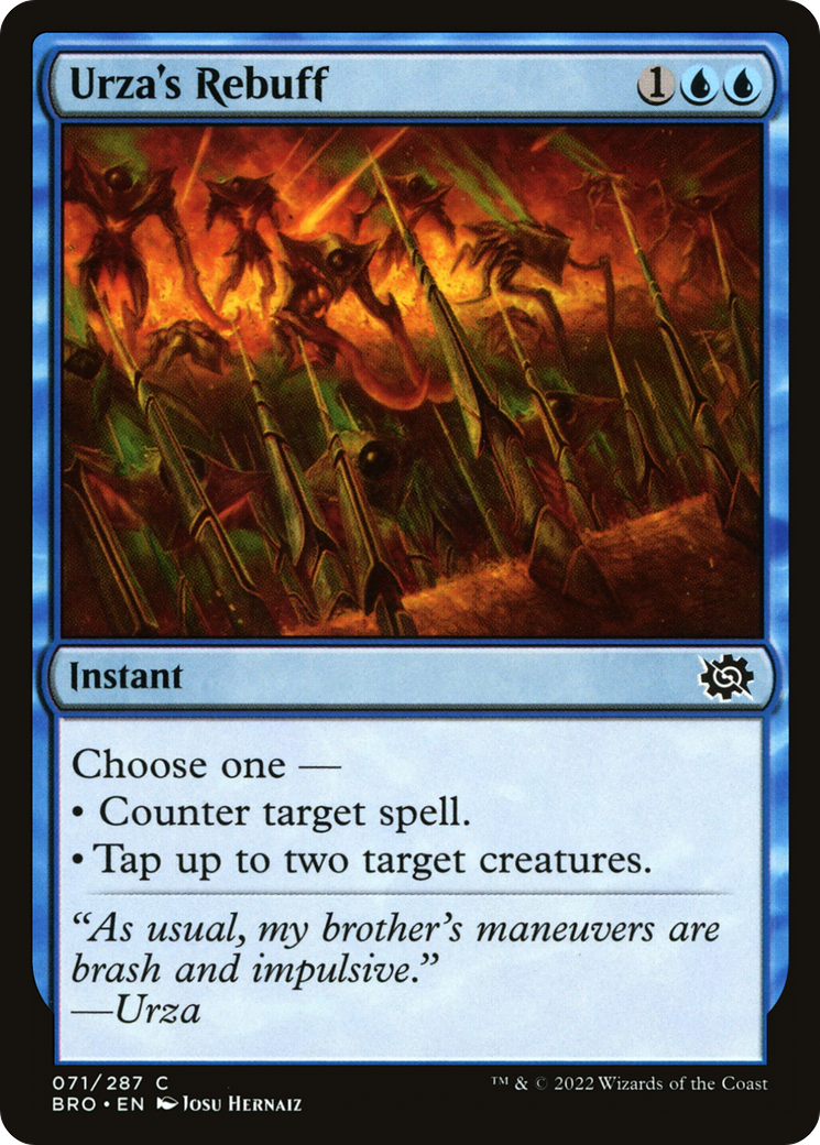 Urza's Rebuff (71) [The Brothers' War] foil - Deck Out Gaming