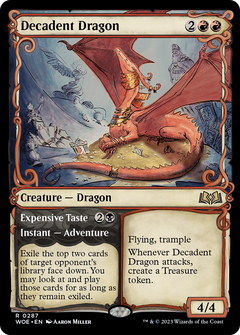 Decadent Dragon (Showcase) (287) [Wilds of Eldraine] foil - Deck Out Gaming