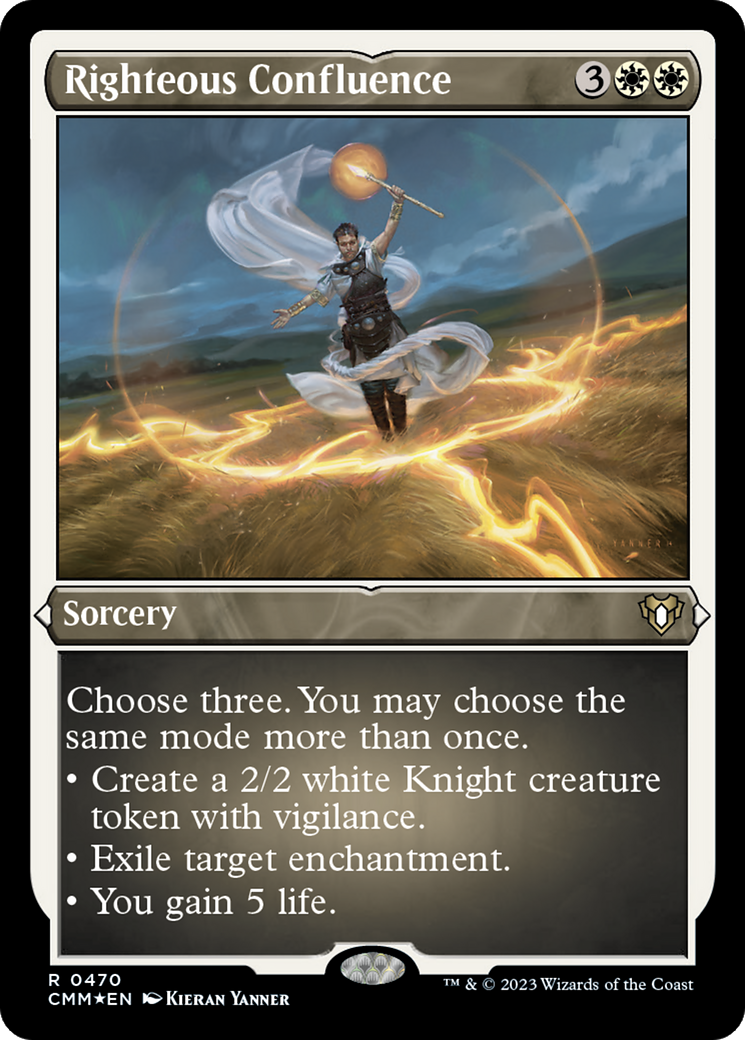 Righteous Confluence (470) [Commander Masters] etched - Deck Out Gaming