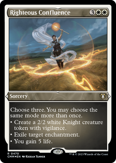 Righteous Confluence (470) [Commander Masters] etched - Deck Out Gaming