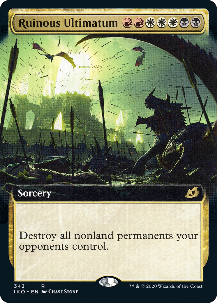 Ruinous Ultimatum (Extended Art) (343) [Ikoria: Lair of Behemoths] foil - Deck Out Gaming