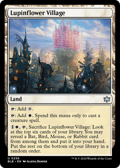 Lupinflower Village (256) [Bloomburrow] foil - Deck Out Gaming