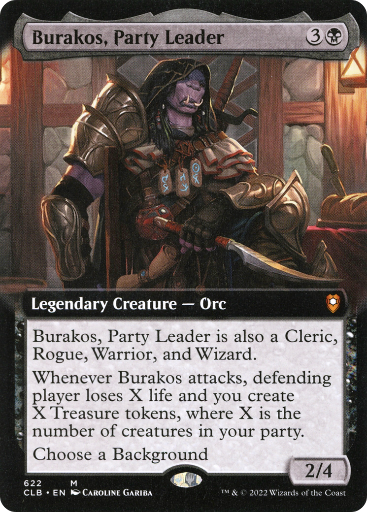 Burakos, Party Leader (Extended Art) (622) [Commander Legends: Battle for Baldur's Gate] foil - Deck Out Gaming