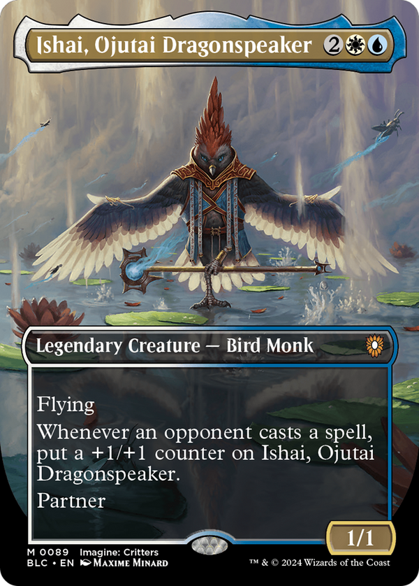 Ishai, Ojutai Dragonspeaker (Borderless) (89) [Bloomburrow Commander] - Deck Out Gaming