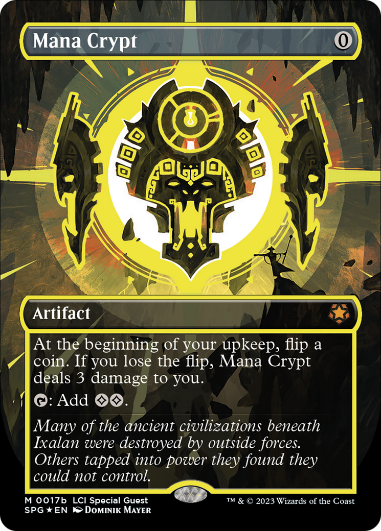 Mana Crypt (0017b) (Borderless) (17b) [Special Guests] foil - Deck Out Gaming
