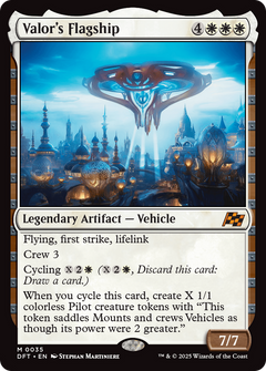 Valor's Flagship (35) [Aetherdrift] foil - Deck Out Gaming
