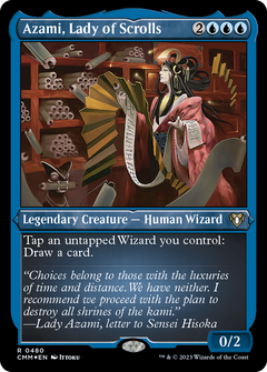 Azami, Lady of Scrolls (480) [Commander Masters] etched - Deck Out Gaming