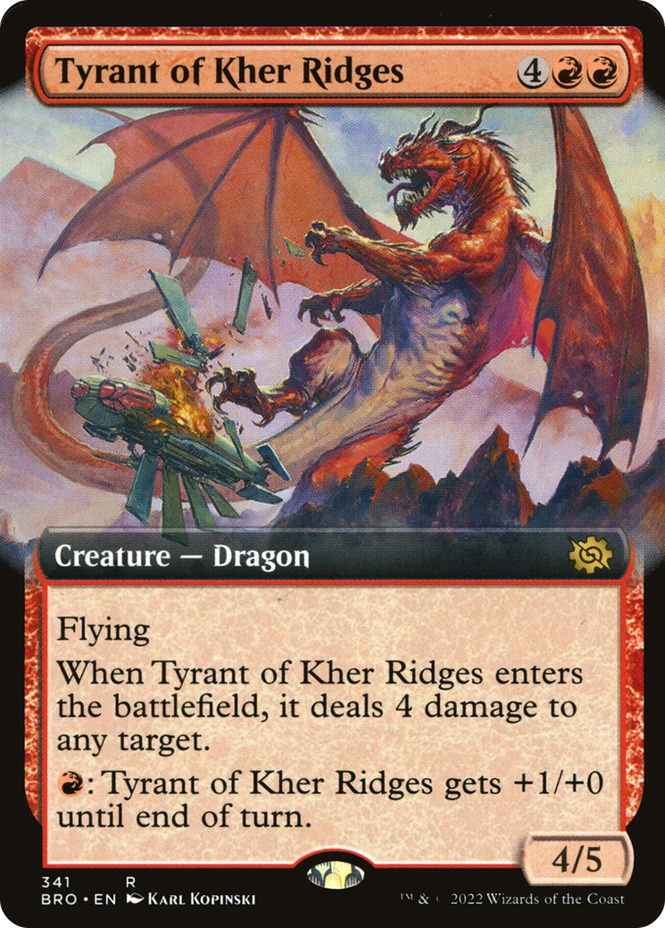 Tyrant of Kher Ridges (Extended Art) (341) [The Brothers' War] - Deck Out Gaming