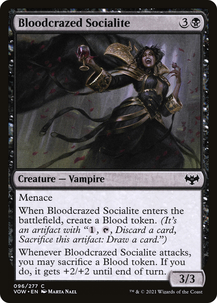 Bloodcrazed Socialite (96) [Innistrad: Crimson Vow] foil - Deck Out Gaming