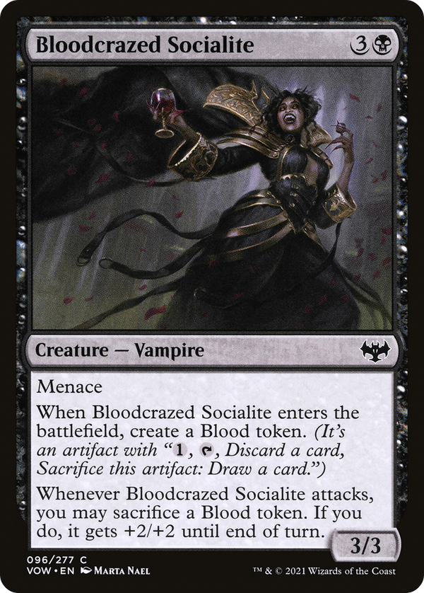 Bloodcrazed Socialite (96) [Innistrad: Crimson Vow] - Deck Out Gaming