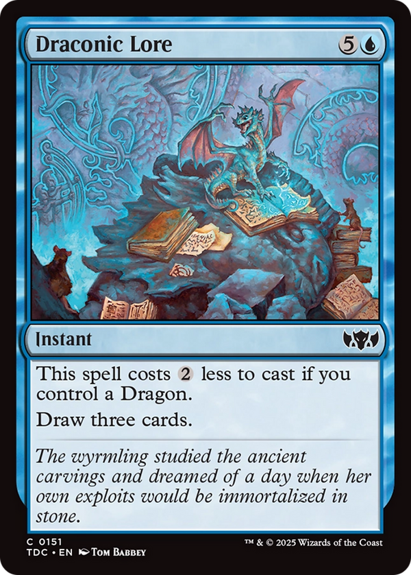 Draconic Lore (151) [Commander: Tarkir: Dragonstorm] - Deck Out Gaming