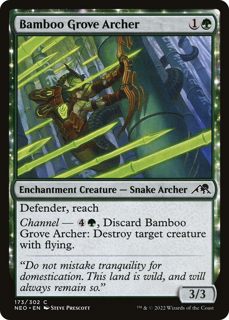 Bamboo Grove Archer (173) [Kamigawa: Neon Dynasty] foil - Deck Out Gaming