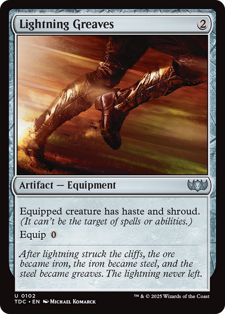 Lightning Greaves (102) [Commander: Tarkir: Dragonstorm] - Deck Out Gaming