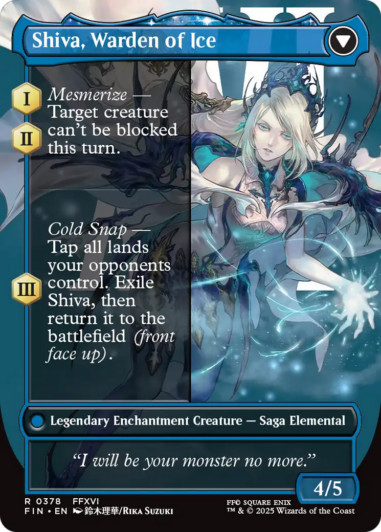 Jill, Shiva's Dominant // Shiva, Warden of Ice (378) [FINAL FANTASY] foil - Deck Out Gaming
