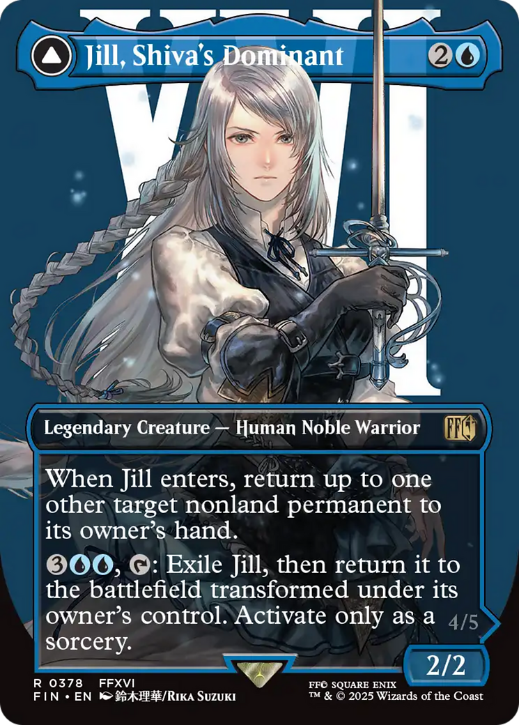 Jill, Shiva's Dominant // Shiva, Warden of Ice (378) [FINAL FANTASY] - Deck Out Gaming
