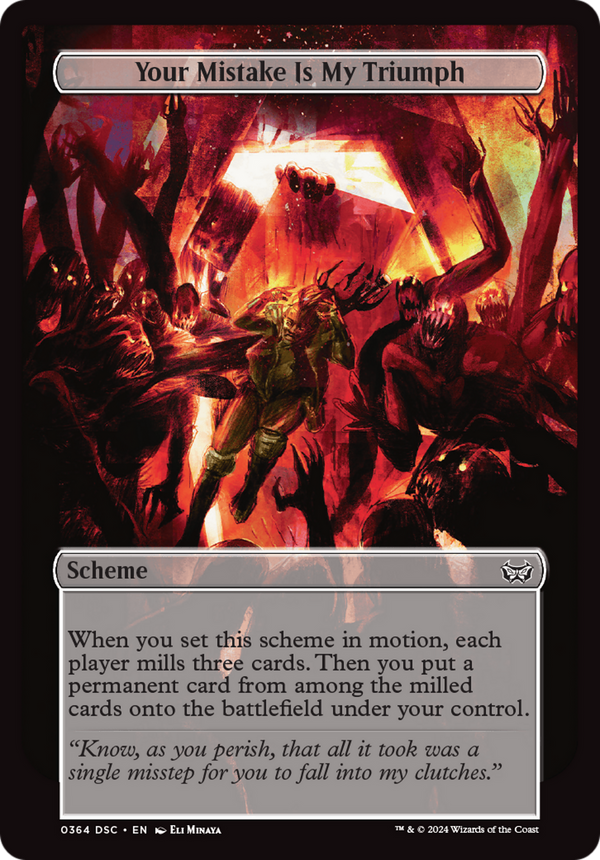 Your Mistake Is My Triumph (Full Art) (364) [Duskmourn: House of Horror Commander] - Deck Out Gaming