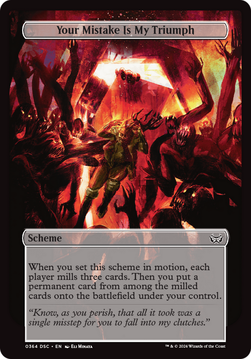 Your Mistake Is My Triumph (Full Art) (364) [Duskmourn: House of Horror Commander] - Deck Out Gaming