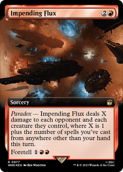 Impending Flux (Extended Art) (Surge Foil) (977) [Doctor Who] foil - Deck Out Gaming